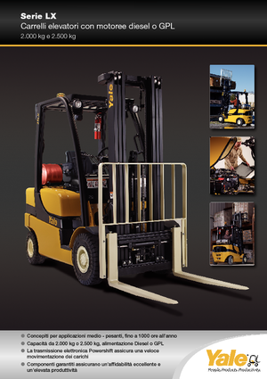 LPG-vorkheftrucks Yale GLP 25 LX