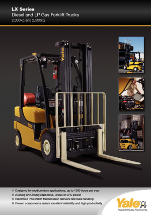 LPG-vorkheftrucks Yale GLP 25 LX