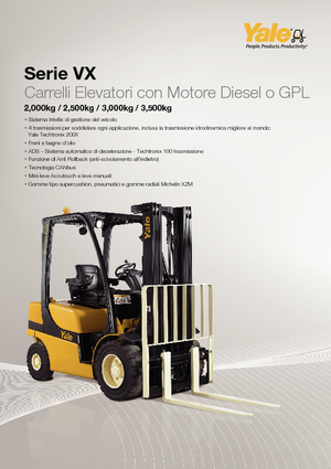 LPG-vorkheftrucks Yale GLP 25VX Productivity