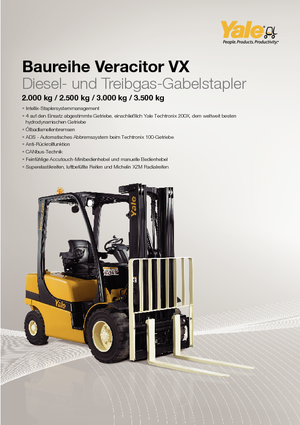 LPG-vorkheftrucks Yale GLP 35VX Productivity