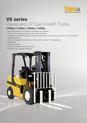 LPG-vorkheftrucks Yale GLP 25VX Productivity