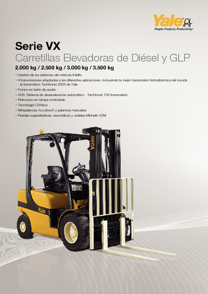 LPG-vorkheftrucks Yale GLP 35VX Productivity