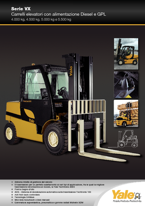 LPG-vorkheftrucks Yale GLP 50VX Value