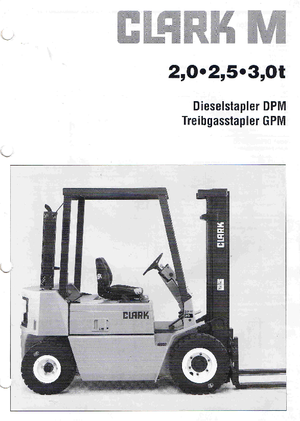 LPG-vorkheftrucks Clark GPM 25