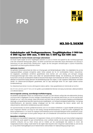 LPG-vorkheftrucks Hyster H 5.00 XM