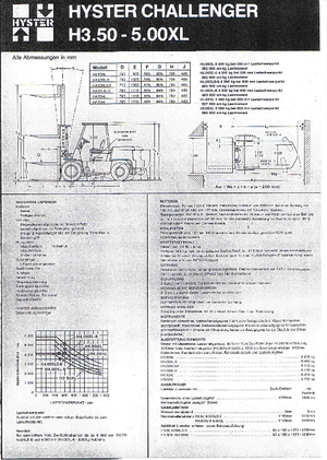 LPG-vorkheftrucks Hyster H 4.00 XLS/6