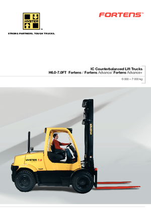 LPG-vorkheftrucks Hyster H 7.0 FT