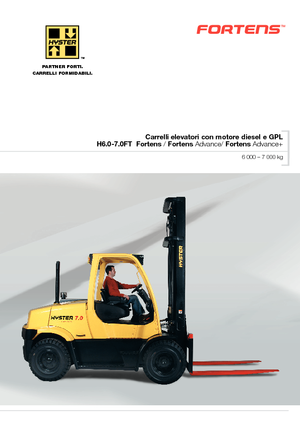 LPG-vorkheftrucks Hyster H 7.0 FT