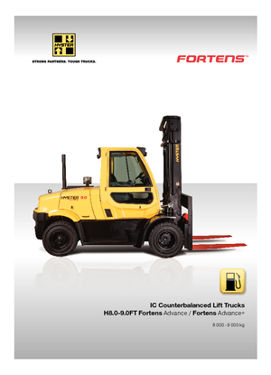 LPG-vorkheftrucks Hyster H8.0FT 6