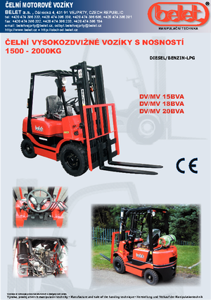 LPG-vorkheftrucks Belet MV 20 BVB