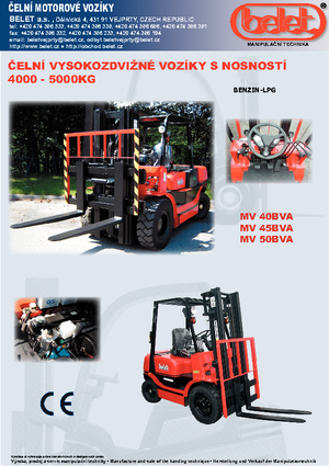 LPG-vorkheftrucks Belet MV 50 BVB