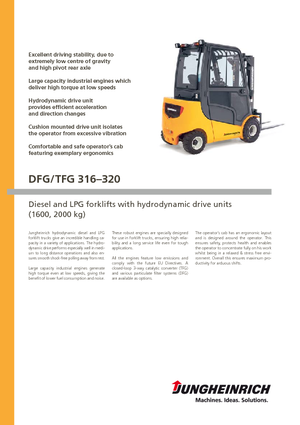 LPG-vorkheftrucks Jungheinrich TFG 320