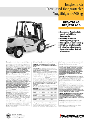 LPG-vorkheftrucks Jungheinrich TFG 45 CK