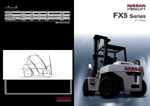 LPG-vorkheftrucks Nissan FX 5-50