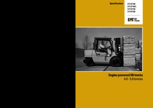 LPG-vorkheftrucks Caterpillar GP 50 K