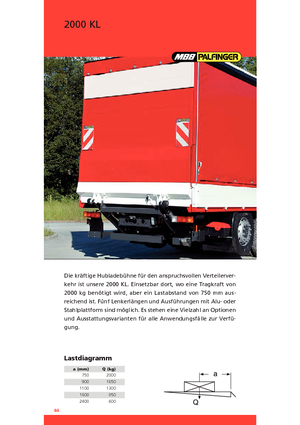 Laadplatforms MBB Palfinger 2000 KL