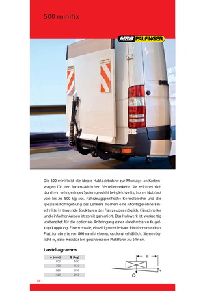 Laadplatforms MBB Palfinger 500 minifix