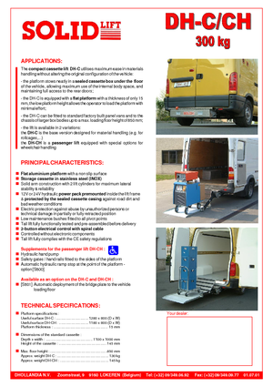 Laadplatforms Dhollandia DH-CH