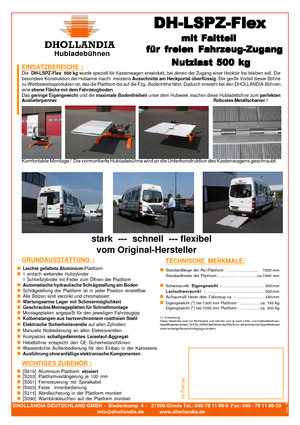 Laadplatforms Dhollandia DH-LSPZ Flex