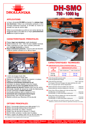 Laadplatforms Dhollandia DH-SMO