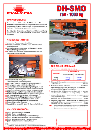 Laadplatforms Dhollandia DH-SMO