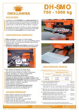 Laadplatforms Dhollandia DH-SMO