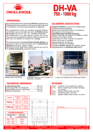 Laadplatforms Dhollandia DH-VA