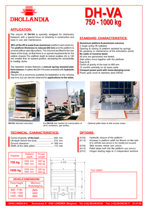 Laadplatforms Dhollandia DH-VA