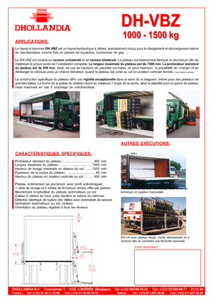 Laadplatforms Dhollandia DH-VBZ