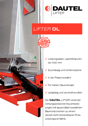 Laadplatforms DAUTEL DL 1000 L Typ C