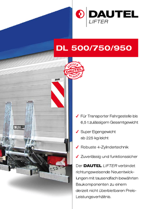 Laadplatforms DAUTEL DL 500 Variante B