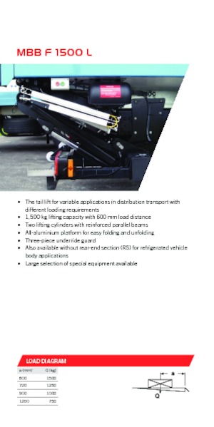 Laadplatforms MBB Palfinger MBB F 1500 L