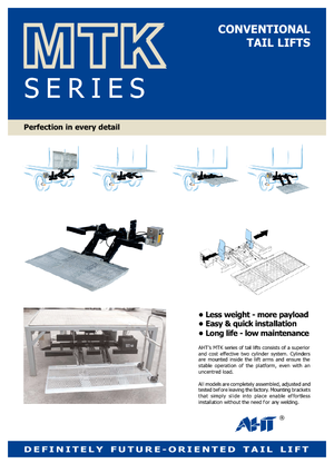 Laadplatforms AHT MTK 1000 ST/AL