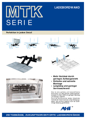 Laadplatforms AHT MTK 1000 ST/AL