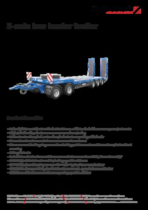 Diepladers Schwarzmüller 5-axle low loader trailer