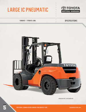 LPG-vorkheftrucks Toyota 8FG70U