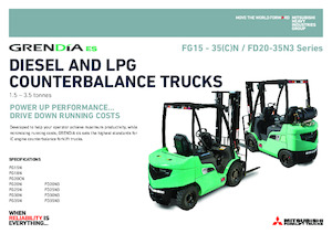 LPG-vorkheftrucks Mitsubishi FG20CN