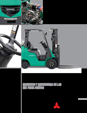 LPG-vorkheftrucks Mitsubishi FGC18N