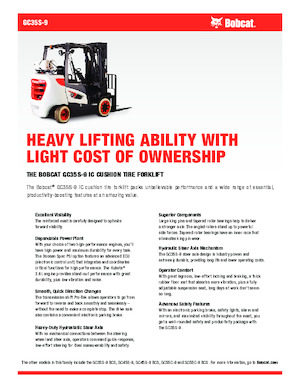 LPG-vorkheftrucks Bobcat GC35S-9