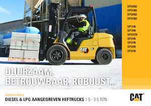 LPG-vorkheftrucks Caterpillar GP35N 