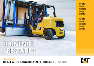 LPG-vorkheftrucks Caterpillar GP50N3