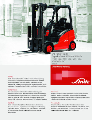 LPG-vorkheftrucks Linde H20T CT