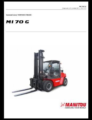 LPG-vorkheftrucks Manitou MI 70 G
