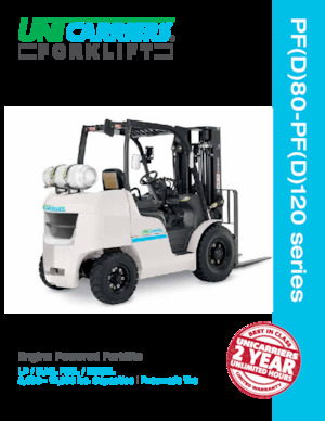 LPG-vorkheftrucks UniCarriers PF80N