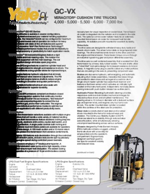 LPG-vorkheftrucks Yale GC060VX