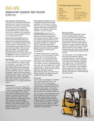 LPG-vorkheftrucks Yale GC080VX