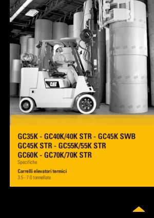 LPG-vorkheftrucks Caterpillar GC55K STR