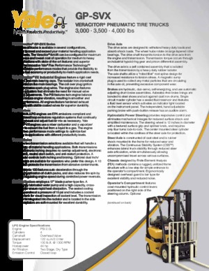 LPG-vorkheftrucks Yale GP035VX