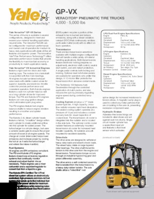 LPG-vorkheftrucks Yale GP040VX