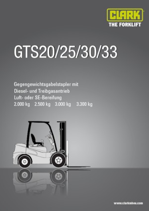 LPG-vorkheftrucks Clark GTS30 L